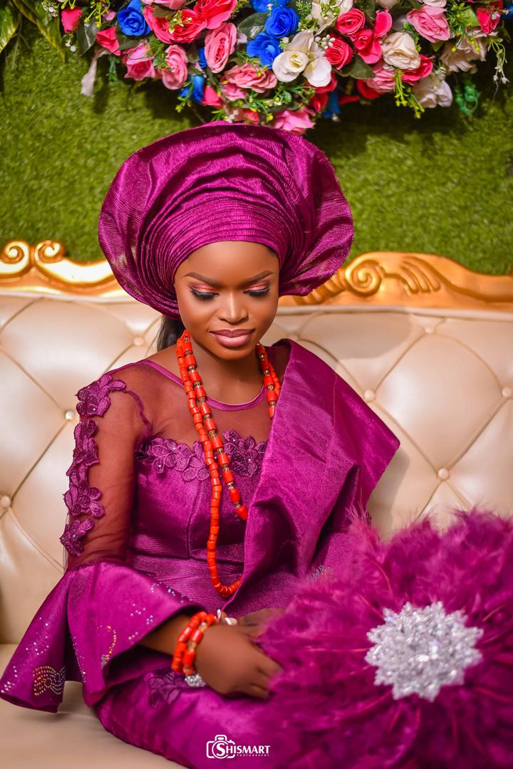 Titilope in traditional attire smiling