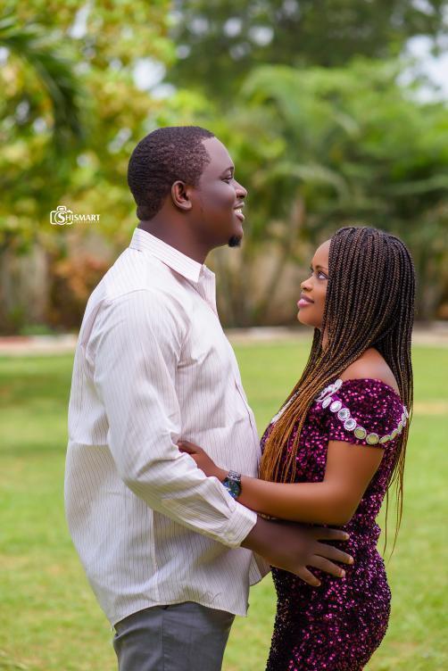 Romantic outdoor couple memory